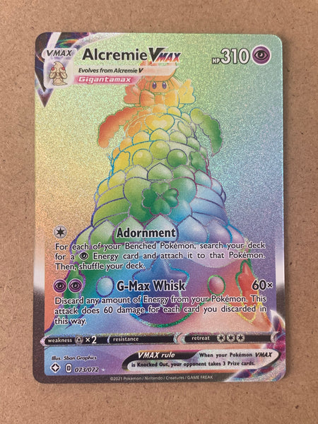 Alcremie VMAX Rainbow Secret Rare